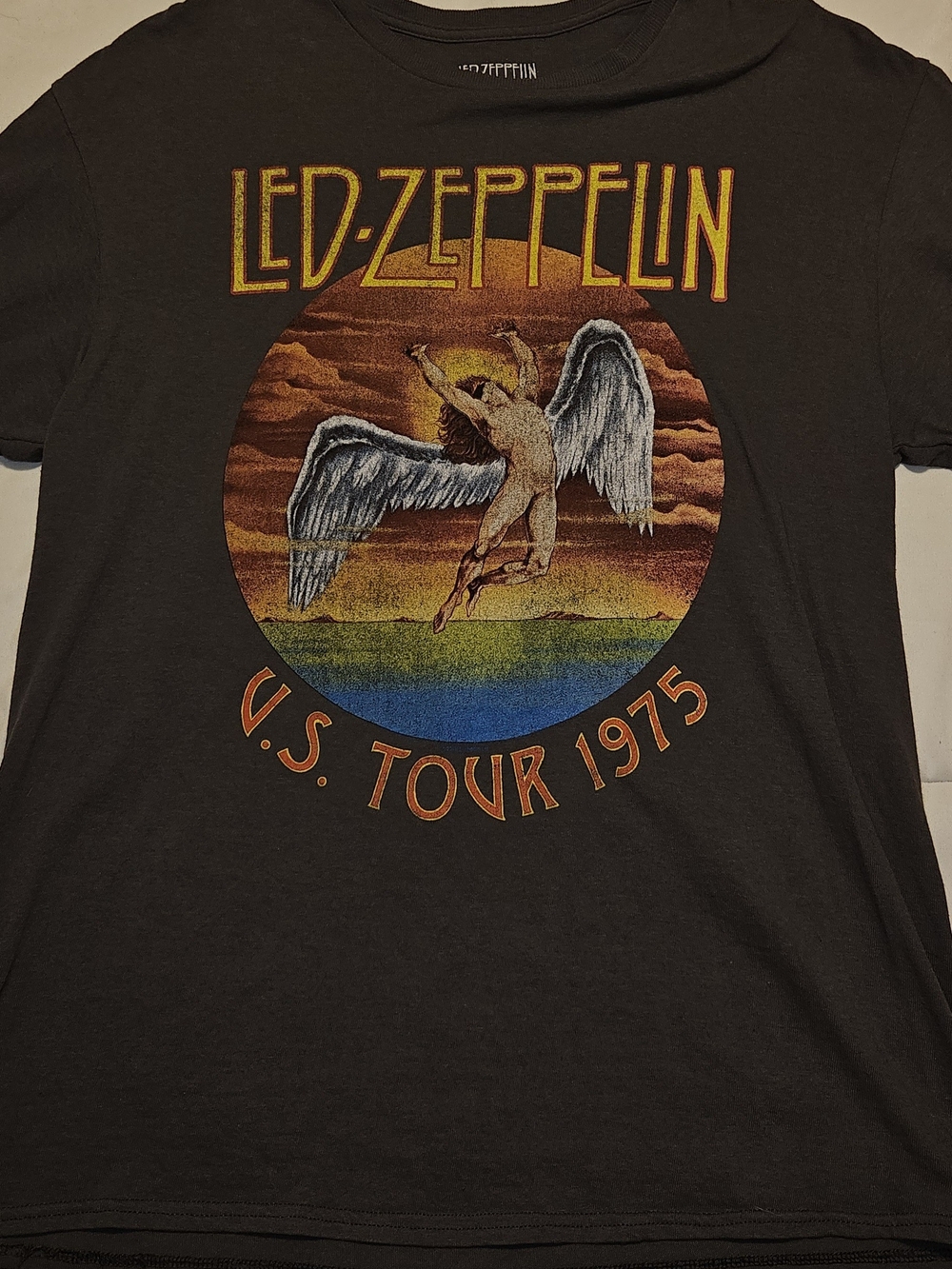 U.S. Tour 1975 Graphic T-Shirt - Black with Multicolor Print